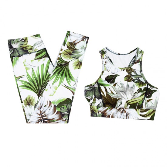 Women Color Print Yoga Set